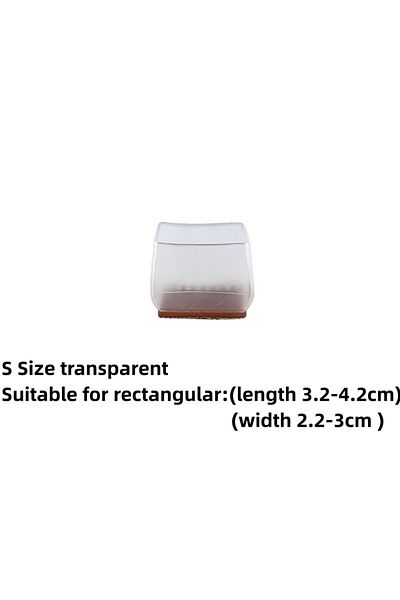 Choice 8pcs M-Rectangular-S 8/16pcs Silicone Chair Legs Non-Slip Pads Furniture Sofa Feet Anti-noise Sock C