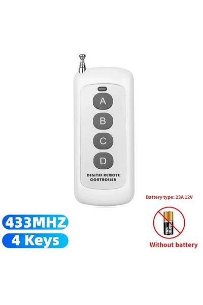 Choice 433MHZ 4 Keys 433Mhz Wireless RF Remote Control 1527 Learning Code Transmitter 2 4 6 8 Keys Long Ran