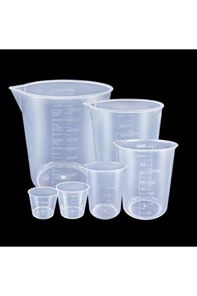 Choice 6pcs set 6Pcs/set Clear Plastic Graduated Measuring Cup Without Handle...