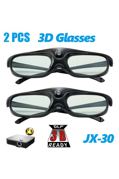 SJCAM 2pcs Black 2pcs 3d Glasses Active Shutter 96-144hz For Benq Acer X118h P1502 X1123h H6517abd H65108d