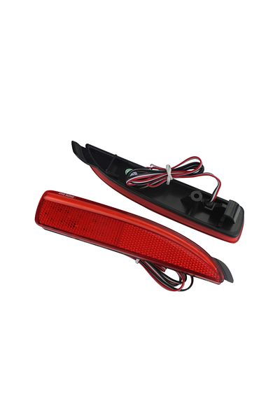 Choice Red ANGRONG 2x Rear Bumper Reflector Red Lens Cover Tail Stop Brake Light lamps For Mazda 2 DY, Mazd
