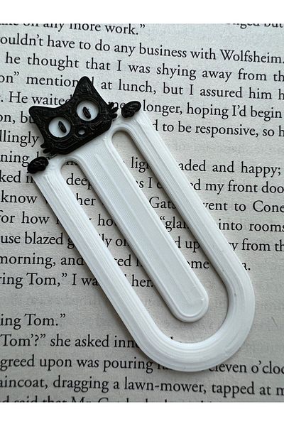 safedock Cat-Design Paperclip Bookmark