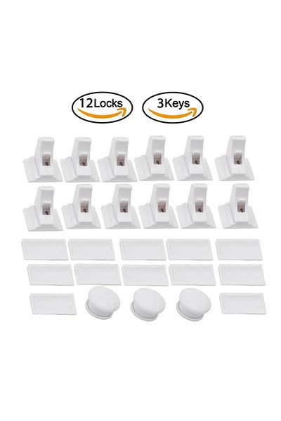 Choice TD1230-12-3 Magnetic Child Lock Children Protection Baby Safety Lock Drawer Latch Cabinet Door Lock