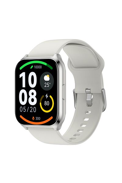 Choice Silver HAYLOU Watch 2 Pro (LS02 Pro) Smart Watch 1.85'' HD Display SpO2 Heart Rate Monitor 100 Worko