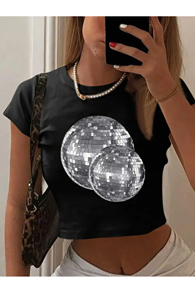 npLStore Ženska bluza Štampano Skraćeni kroj