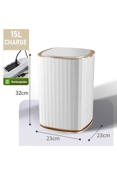 Choice 15L gold Charge 12/15L Smart Trash Can Home Kitchen Wastebasket Garbage Bins Bathroom Toilet Living