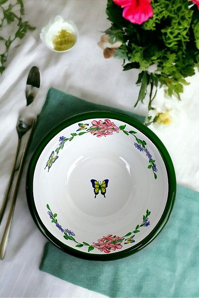 İnci Emaye No. 13 Enamel Bowl, Plate, Dowry, Pit Plate, Soup Bowl, Food Plate 13 cm