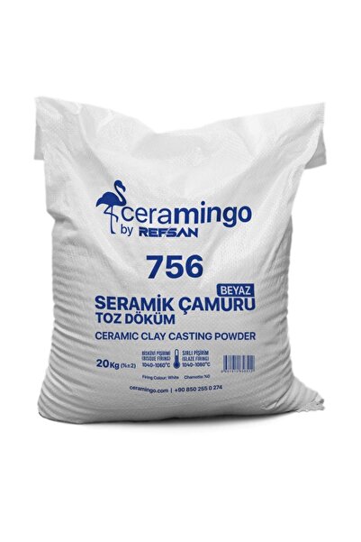 Ref-San 756 Seramik Çamuru Döküm Toz (1050°C) - 20 Kg
