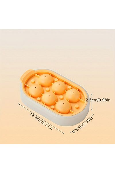 Choice CHINA ice tray yellow 1PC Silicone Gel Ice Lattice Frozen Ice Cube Artifact Ice Making Mold Househol