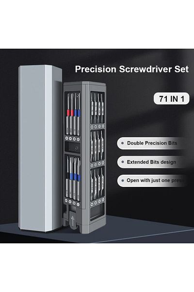Choice 71 in 1 71 in 1 Screwdriver Set Precision Magnetic Screw Driver Bit Professional Multi-Function Repa