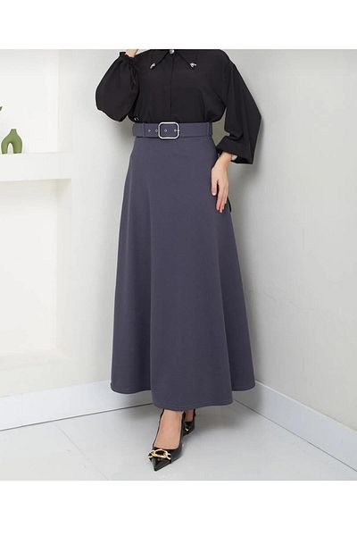 sozan Puff Scuba Smoked Color Skirt