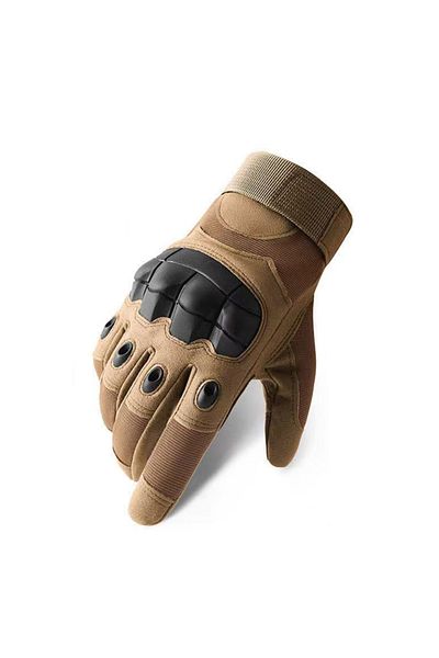 Choice XL Khaki Outdoor sport Hunting Full Finger Walking Gloves Mountaineering Gloves Touch Design Fitness