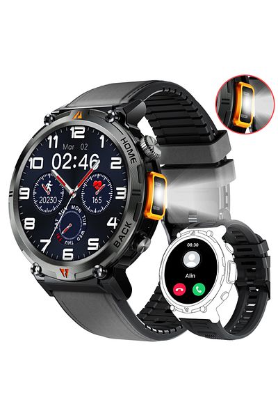 EIGIIS orange-2 EIGIIS KE3 Smart Watch 3ATM Waterproof Original Design For Men Bluetooth Call Health Monito