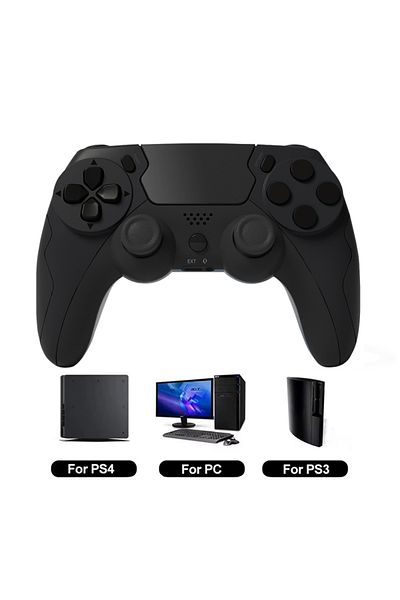 Choice Black black GAMINJA P48 Wireless Gamepad with Six Axis Gyroscope Game Controller For PS4 PS3 Console
