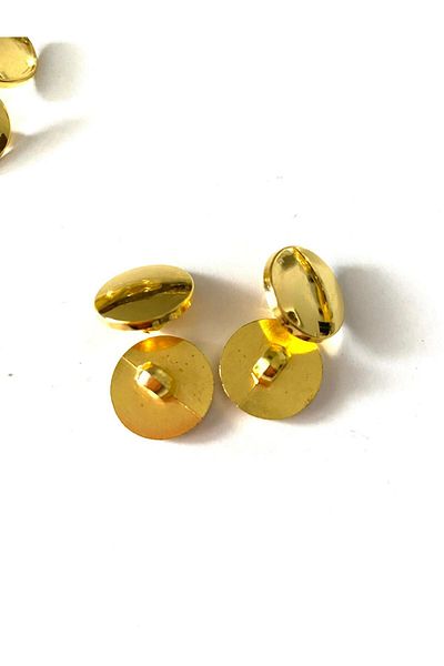 canan dizayn 15 mm (24 Boy) Gold Metalized Button with Foot (20 Pcs)