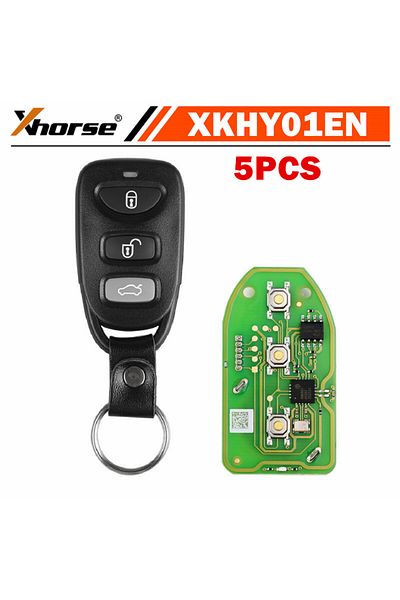Xhorse 5pcs/lot Xkhy01en Wire Universal Remote Key For Hyundai 3 1 Buttons English Version Workin...