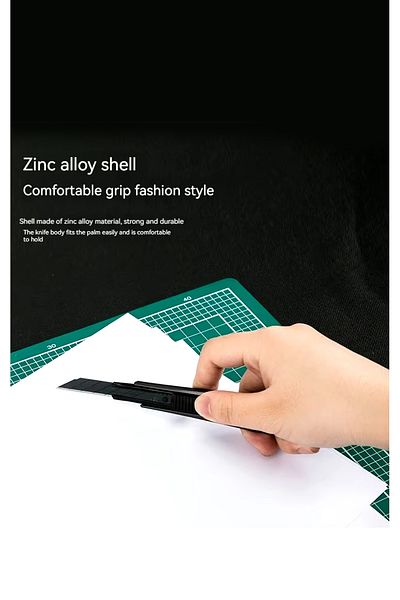 Vox Art 30 Degree Utility Knife - Black Color - Tip: 9 mm