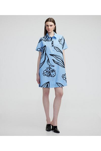 MISS IPEKYOL Abstract flower pattern dress
