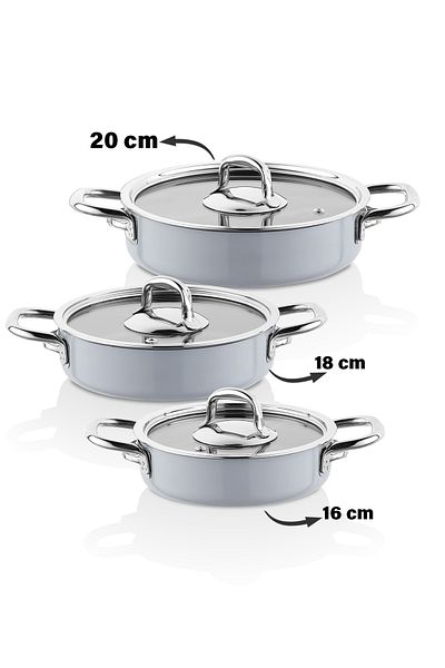 Taç Gray Sahra 6 Piece Omelette Set