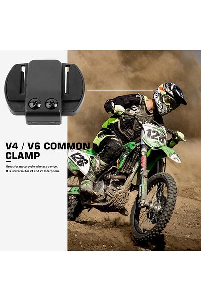 Choice 1PC Metal Clip Bracket Suitable For VNETPHONE V6 EJEAS V4 V6 PRO E6 Motorcycle Bluetooth Interphone