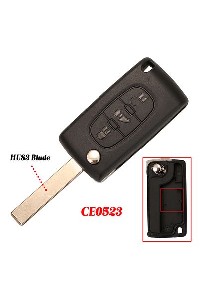 Choice For Citroen Ce523 Hu83 Jingyuqin Ce0523/ce0536 Remote Car Key For Fiat Scudo For Peugeot Partner Exp