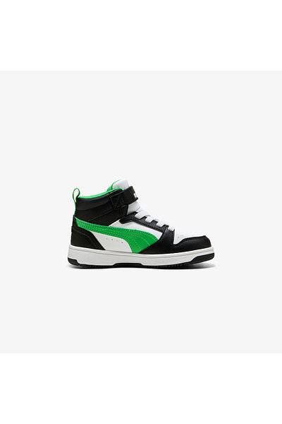 Puma Rebound V6 Mid Ac Ps Kids Black Sneakers