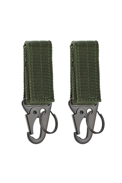 Choice 2 قطعة خضراء اللون 2 قطعة مشبك تعليق تكتيكي من النايلون المولي حزام حل...