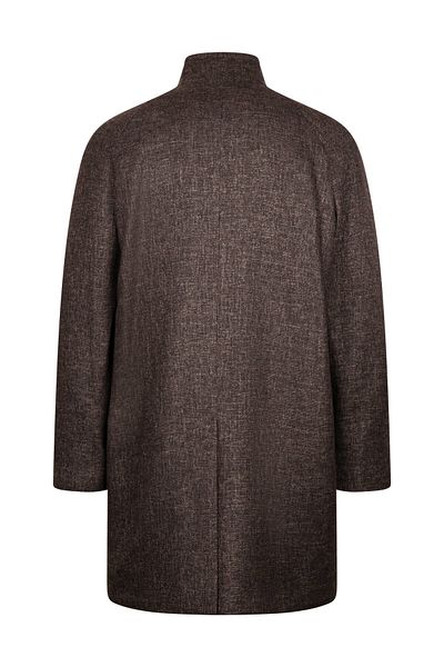 Hatemoğlu Brown Regular Fit Judge Collar Woolen Cashmere Coat