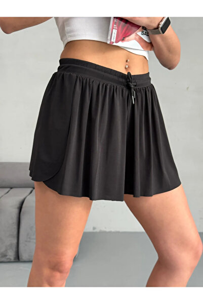 MERİCEY Fusta pantaloni scurți de tenis pentru femei (scurt) – Fusta sport flexibilă și confortabilă