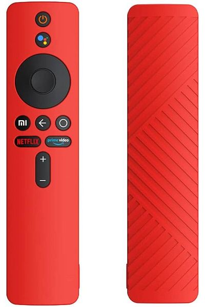 Choice Red Silicone Remote Control Protective Case Dust Cover With Lanyard Shockproof For Xiaomi Mi Tv Stic