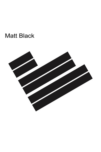 Choice مجموعة ملصقات السيارات ذات اللون الأسود غير اللامع المكونة من 3 قطع وغ...