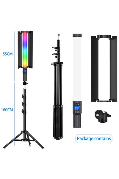 Choice 160CM TRIPOD RGB Photography Video Light Stick Wand Party Colorful LED Lamp Fill Light Handheld Flas