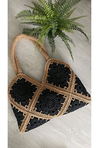 WOMANBAG HASIR EL YAPIMI OMUZ VE KOL ÇANTASI