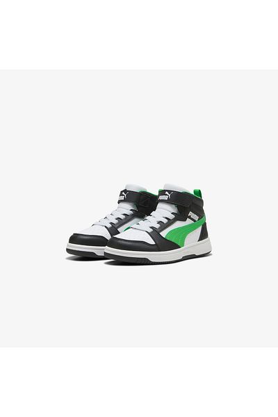 Puma Rebound V6 Mid Ac Ps Kids Black Sneakers