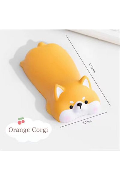 Mairuige Orange Corgi Cute Mouse Pad Keyboard Mouse Wrist Rest Support Girl Soft Computer Laptop Desk Mat Typ