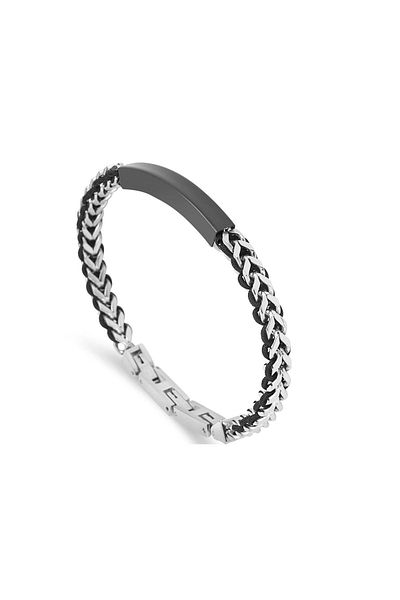 Necati Gün Ars107 Men's Leather Steel Bracelet