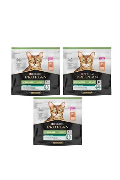 Pro Plan Renal Plus Sterilesed Somonlu Kısırlaştırılmış Kedi Maması 400 gr 3 Paket
