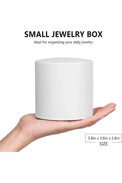 Choice As show 4 Layers Rotating Jewellery Storage Box Women Necklace Desk Organizer Earring Holder Travel