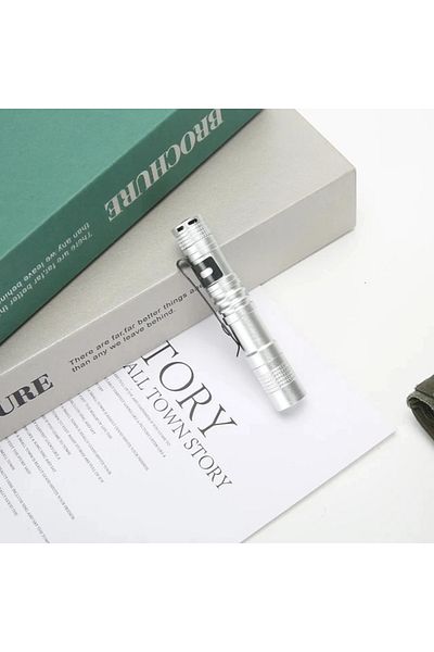 Choice white Small Mini LED Flashlight Handheld Pen Light Flashlight Tactical Pocket Torch PenLight with Cl