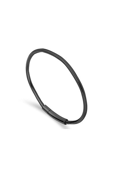 Necati Gün Ars115 Men's Leather Steel Bracelet