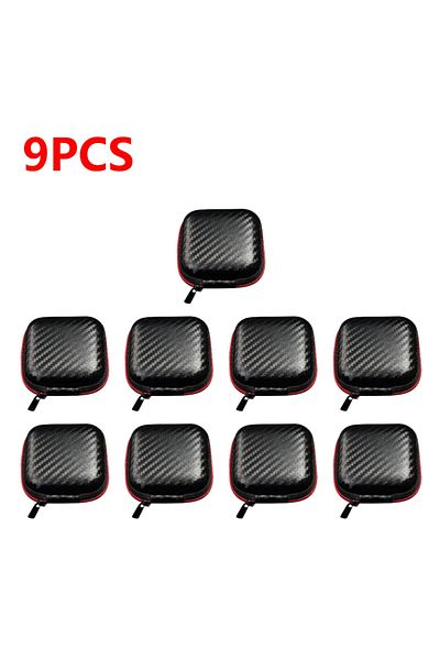 ALLOYSEED 9pcs Wireless Headset Storage Box EVA Earphone Charging Cable Storage Case Anti-Pressure Wear-resist