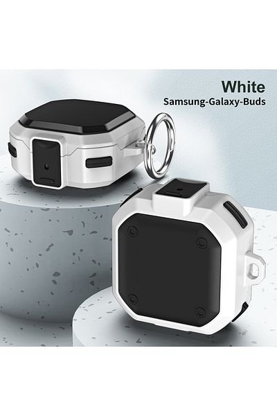 Choice White Mechanical Switch Protective Case Cover For Samsung Galaxy Buds 2 Live Pro / Pro 2 Earphone Lo