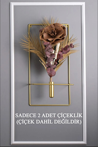 MetaQuartz Aksesuar Xxl Büyük Boy 2 Adet Beyaz Kare Çiçeklik , Modern Dekorat...