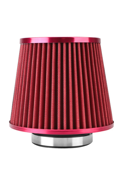 Choice1 Red Sport Power Mesh Cone 76MM Car Air Filters 3 Inch High Flow Car A...
