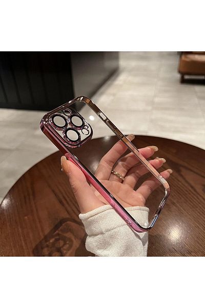Choice For iPhone 11 Rose Luxury Plating Clear Silicone Phone Case For iPhone 15 14 Plus 13 12 11 Pro Max M