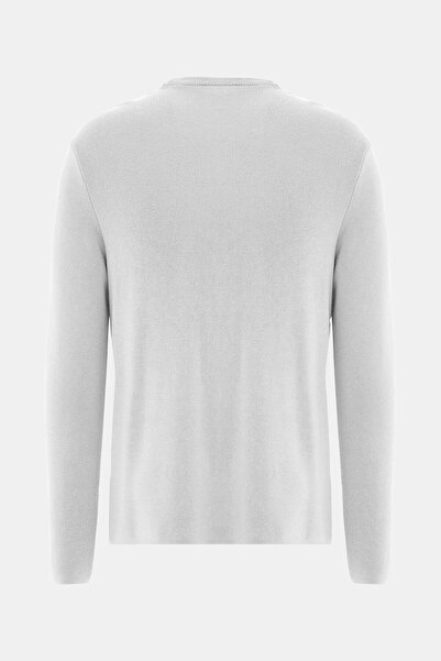 W Collection Gray Crew Neck Long Sleeve Sweater