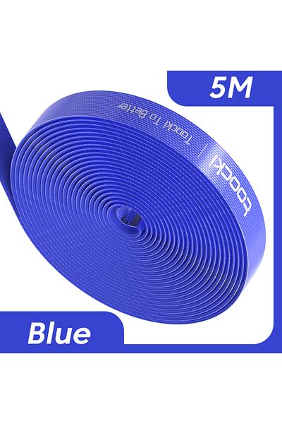 Toocki 5M Blue Toocki Cable Organizer Wire Winder USB Cable Management Protector Earphone Mouse Cord Ties P