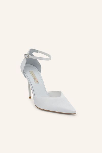 MARCATELLI Pantofi de mireasa Elenor din satin alb