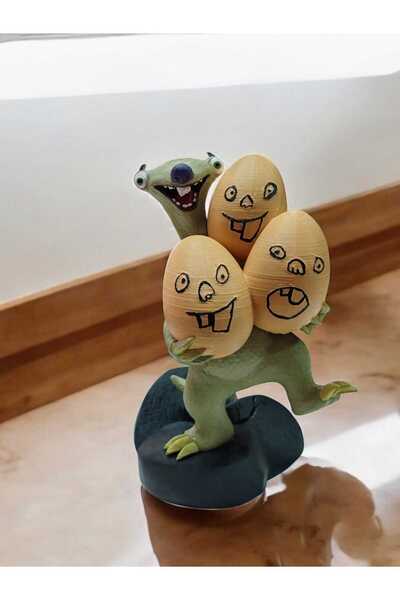 EFSeR ATÖLYE BUZ DEVRİ SİD BUNLAR BENİM YAVRULARIM 19 CM DEKOR FİGÜR OYUNCAK