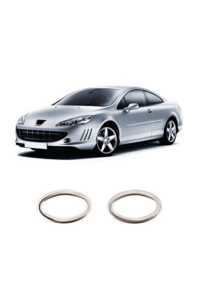 BRSPLAST Peugeot 407 Uyumlu 2004-2010 Krom Sinyal Çerçevesi 2 Parça Paslanmaz...